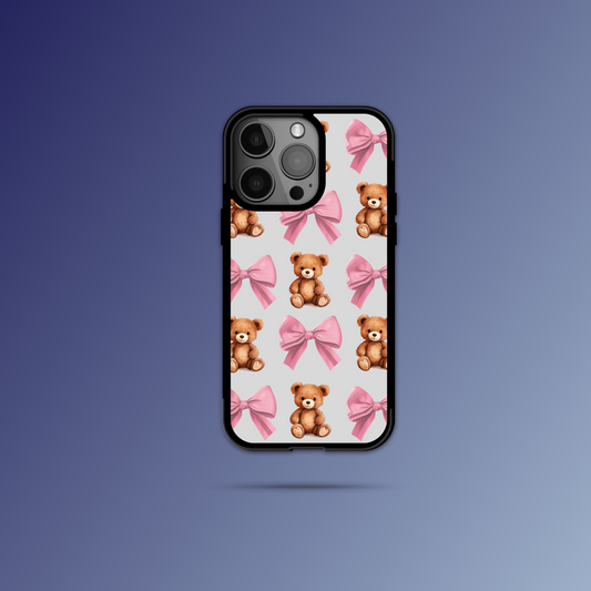 Brown Bear and Bow Iphone Case